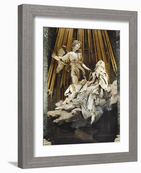 Italy, Rome, Church of Santa Maria Della Vittoria, Ecstasy of St Teresa of Avila, 1647-1652-Gian Lorenzo Bernini-Framed Giclee Print