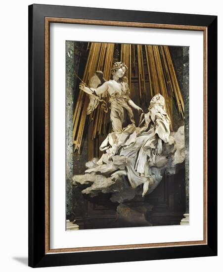 Italy, Rome, Church of Santa Maria Della Vittoria, Ecstasy of St Teresa of Avila, 1647-1652-Gian Lorenzo Bernini-Framed Giclee Print