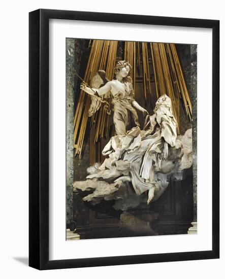 Italy, Rome, Church of Santa Maria Della Vittoria, Ecstasy of St Teresa of Avila, 1647-1652-Gian Lorenzo Bernini-Framed Giclee Print