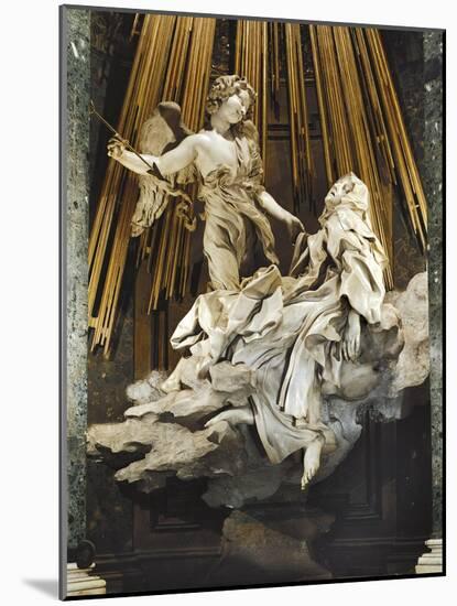 Italy, Rome, Church of Santa Maria Della Vittoria, Ecstasy of St Teresa of Avila, 1647-1652-Gian Lorenzo Bernini-Mounted Giclee Print