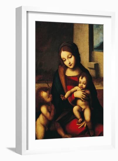 Italy, Rome, Madonna and Child with the Infant Saint John-null-Framed Giclee Print