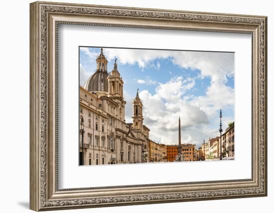 Italy, Rome. Piazza Navona, looking north.-Alison Jones-Framed Photographic Print