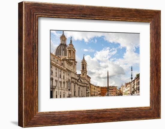 Italy, Rome. Piazza Navona, looking north.-Alison Jones-Framed Photographic Print