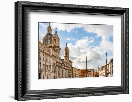 Italy, Rome. Piazza Navona, looking north.-Alison Jones-Framed Photographic Print