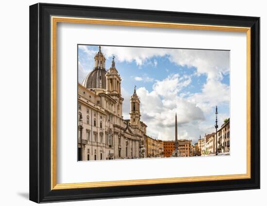 Italy, Rome. Piazza Navona, looking north.-Alison Jones-Framed Photographic Print