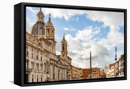 Italy, Rome. Piazza Navona, looking north.-Alison Jones-Framed Premier Image Canvas