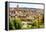 Italy, Rome. St Peter's dome from Viale della Trinita dei Monti.-Alison Jones-Framed Premier Image Canvas