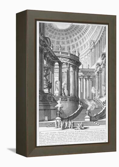 Italy, Rome, Temple of Vestal Virgins, Etching-Giovanni Battista Piranesi-Framed Premier Image Canvas