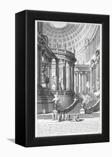 Italy, Rome, Temple of Vestal Virgins, Etching-Giovanni Battista Piranesi-Framed Premier Image Canvas