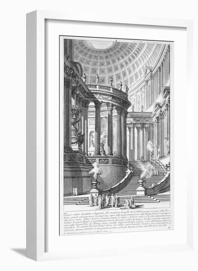 Italy, Rome, Temple of Vestal Virgins, Etching-Giovanni Battista Piranesi-Framed Giclee Print