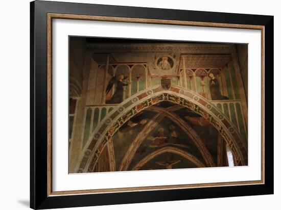 Italy. Rome. the Basilica of Saint Clement. St. Catherine Chapel. the Annunciation. Fresco by Masol-Tommaso Masolino Da Panicale-Framed Photographic Print