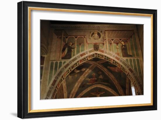 Italy. Rome. the Basilica of Saint Clement. St. Catherine Chapel. the Annunciation. Fresco by Masol-Tommaso Masolino Da Panicale-Framed Photographic Print