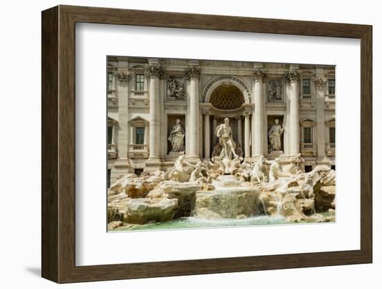 Italy, Rome. The Trevi Fountain, designed by Nicola Salvi. Aqua Virgo, 'Ocean'-Alison Jones-Framed Photographic Print