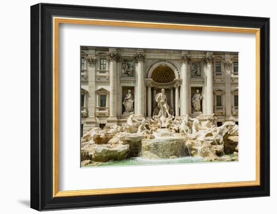 Italy, Rome. The Trevi Fountain, designed by Nicola Salvi. Aqua Virgo, 'Ocean'-Alison Jones-Framed Photographic Print