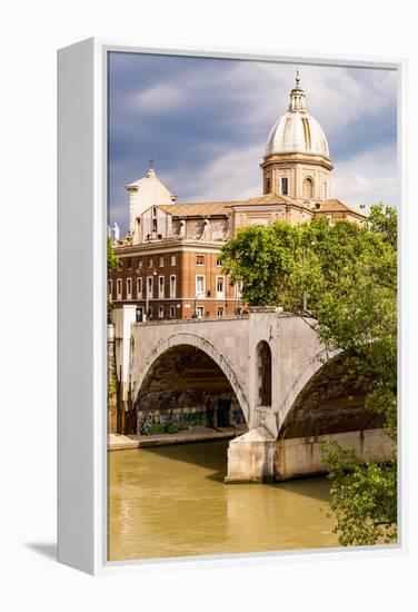 Italy, Rome. Tiber River.-Alison Jones-Framed Premier Image Canvas