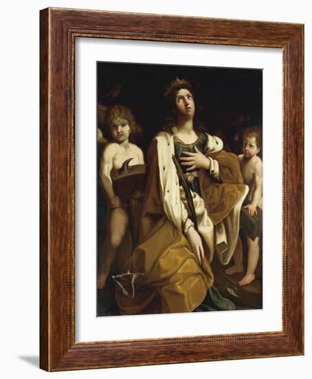 Italy, Saint Catherine with Angels-null-Framed Giclee Print