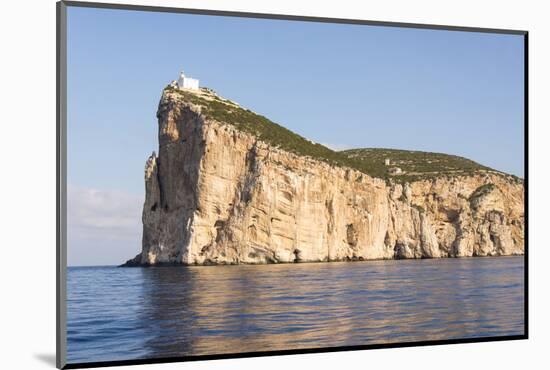 Italy, Sardinia, Capo Caccia Headland with Lighthouse 610 Feet Off Water-Trish Drury-Mounted Photographic Print