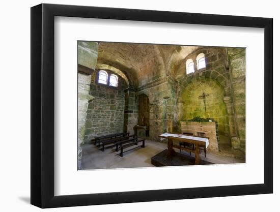 Italy, Sardinia, Oristano. the Apse and Pews of the Church of San Giovanni-Alida Latham-Framed Photographic Print