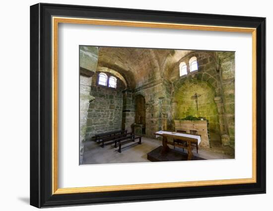 Italy, Sardinia, Oristano. the Apse and Pews of the Church of San Giovanni-Alida Latham-Framed Photographic Print