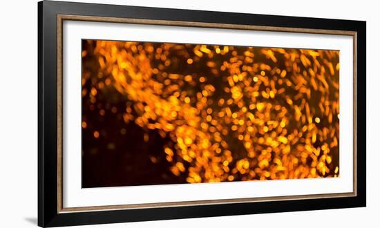 Italy, Sardinia, Ovodda. Off Focus Fire and Glowing Embers-Alida Latham-Framed Photographic Print