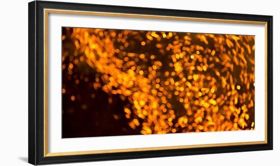 Italy, Sardinia, Ovodda. Off Focus Fire and Glowing Embers-Alida Latham-Framed Photographic Print