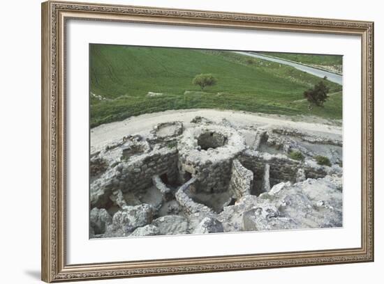 Italy, Sardinia Region, Barumini, Bronze Age Archaeological Site 'Su Nuraxi'-null-Framed Giclee Print