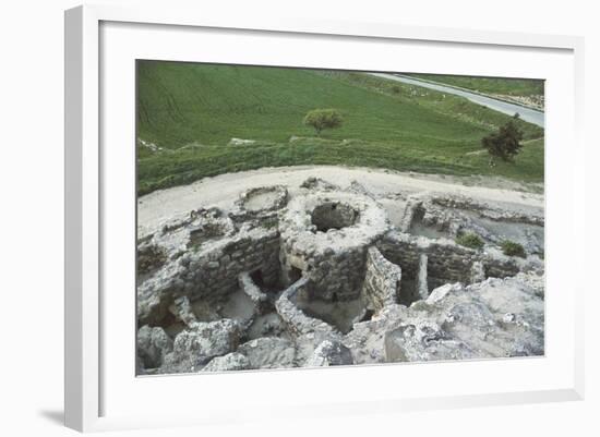 Italy, Sardinia Region, Barumini, Bronze Age Archaeological Site 'Su Nuraxi'-null-Framed Giclee Print