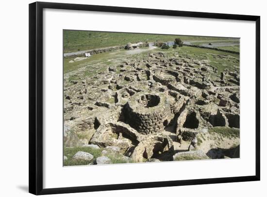 Italy, Sardinia Region, Province Medio Campidano, Su Nuraxi at Barumini, Nuraghic Ruins-null-Framed Giclee Print