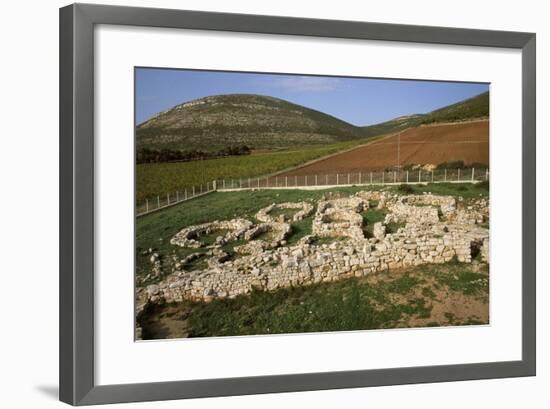 Italy, Sardinia Region, Sassari Province, Palmavera, Ruins of Nuragic Village-null-Framed Giclee Print