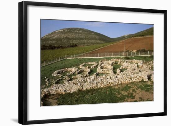Italy, Sardinia Region, Sassari Province, Palmavera, Ruins of Nuragic Village-null-Framed Giclee Print