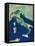 Italy, Satellite Image-PLANETOBSERVER-Framed Premier Image Canvas