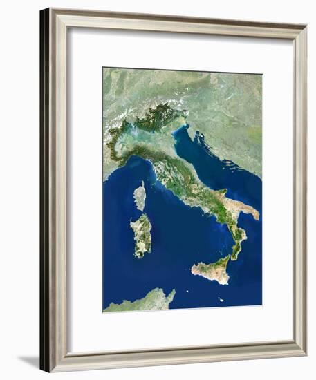 Italy, Satellite Image-PLANETOBSERVER-Framed Photographic Print