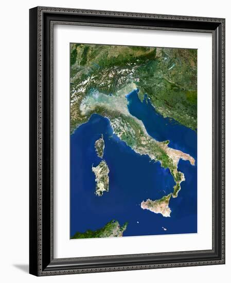 Italy, Satellite Image-PLANETOBSERVER-Framed Photographic Print