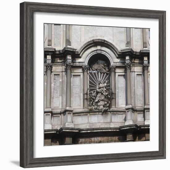 Italy, Sicily, Catania, Cathedral of Sant' Agata, Detail of Baroque Facade-null-Framed Giclee Print