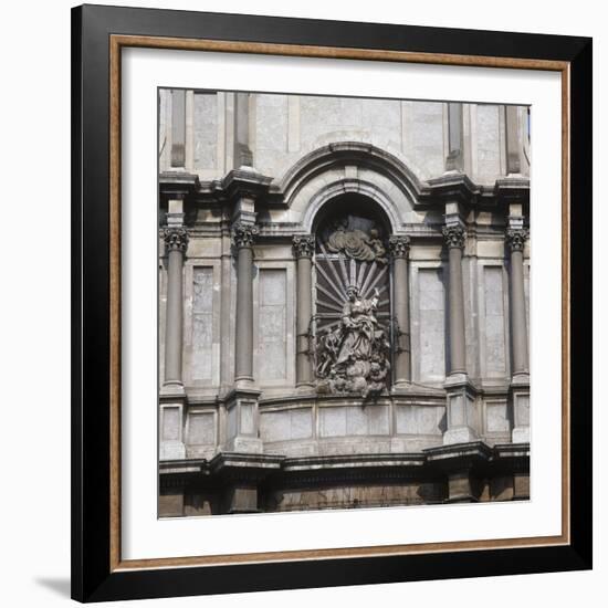 Italy, Sicily, Catania, Cathedral of Sant' Agata, Detail of Baroque Facade-null-Framed Giclee Print