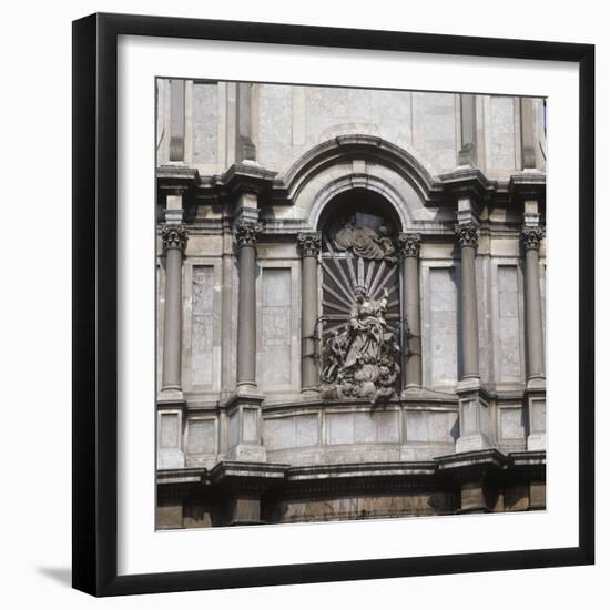 Italy, Sicily, Catania, Cathedral of Sant' Agata, Detail of Baroque Facade-null-Framed Giclee Print