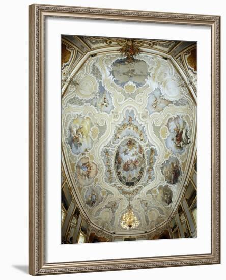 Italy, Sicily, Catania, the Ballroom, Palazzo Biscari Frescoed Vault of the Ballroom-null-Framed Giclee Print