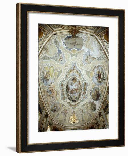 Italy, Sicily, Catania, the Ballroom, Palazzo Biscari Frescoed Vault of the Ballroom-null-Framed Giclee Print