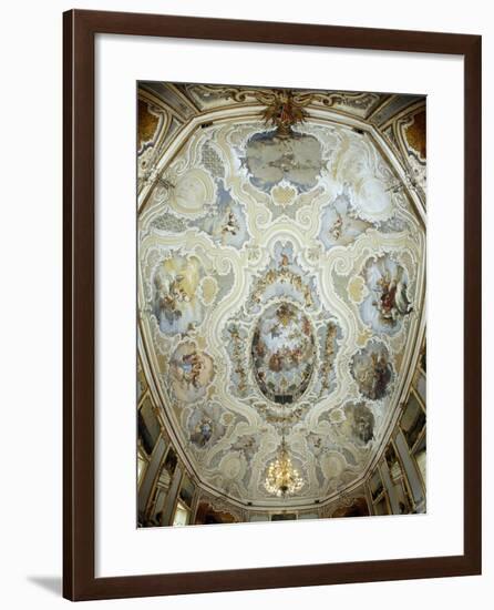 Italy, Sicily, Catania, the Ballroom, Palazzo Biscari Frescoed Vault of the Ballroom-null-Framed Giclee Print