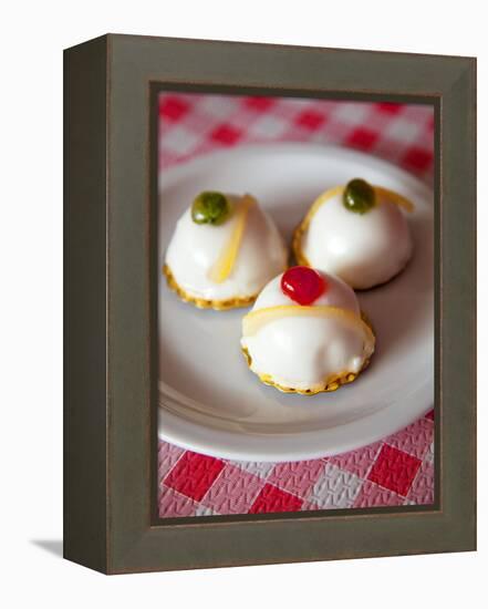 Italy, Sicily, Enna. Cassatella Siciliana a Ricotta Filled Typical Sicilian Delicacy.-Ken Scicluna-Framed Premier Image Canvas