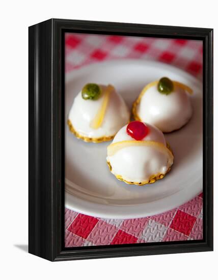 Italy, Sicily, Enna. Cassatella Siciliana a Ricotta Filled Typical Sicilian Delicacy.-Ken Scicluna-Framed Premier Image Canvas