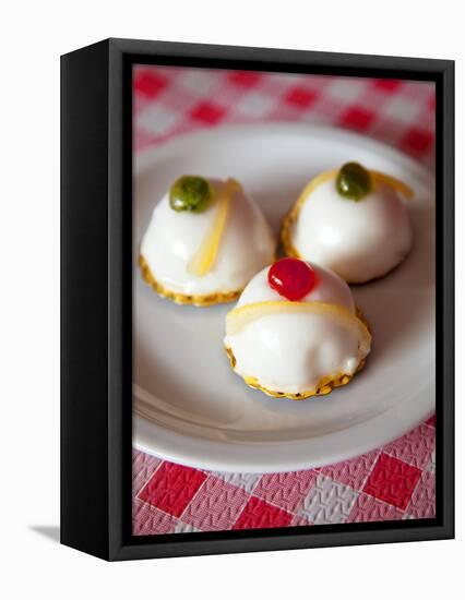 Italy, Sicily, Enna. Cassatella Siciliana a Ricotta Filled Typical Sicilian Delicacy.-Ken Scicluna-Framed Premier Image Canvas