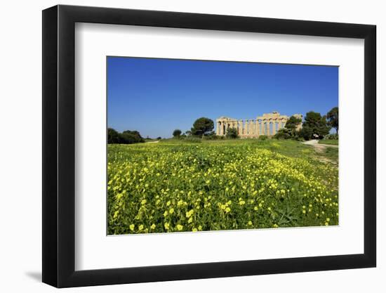 Italy, Sicily, old city of Selinunte, ruins of the Greek temple-Michele Molinari-Framed Photographic Print