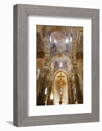 Italy, Sicily, Palermo. Interior of Church of San Cataldo.-Ken Scicluna-Framed Photographic Print