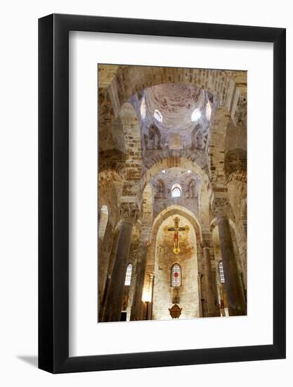 Italy, Sicily, Palermo. Interior of Church of San Cataldo.-Ken Scicluna-Framed Photographic Print