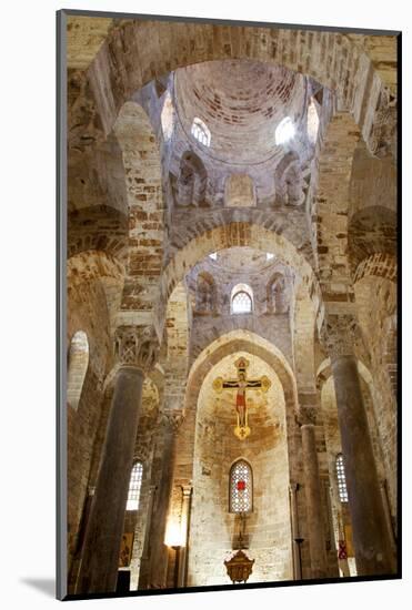 Italy, Sicily, Palermo. Interior of Church of San Cataldo.-Ken Scicluna-Mounted Photographic Print