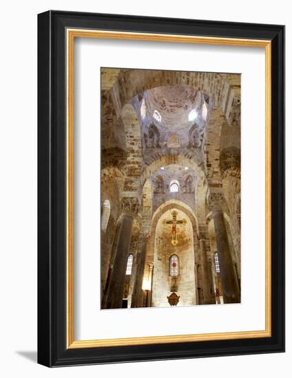 Italy, Sicily, Palermo. Interior of Church of San Cataldo.-Ken Scicluna-Framed Photographic Print