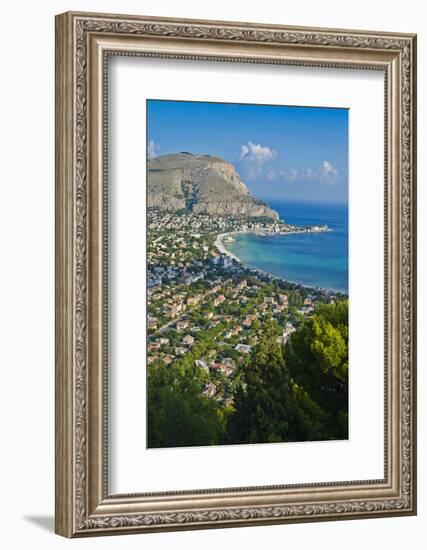 Italy, Sicily, Palermo, Modello, View of Monte Pellegrino-Udo Bernhart-Framed Photographic Print