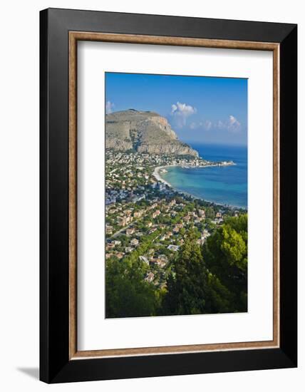 Italy, Sicily, Palermo, Modello, View of Monte Pellegrino-Udo Bernhart-Framed Photographic Print