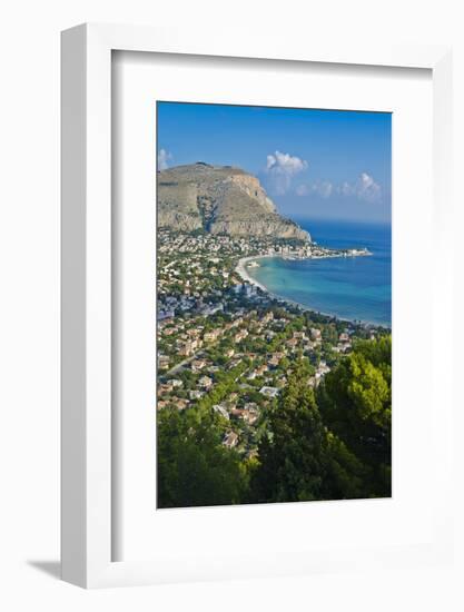 Italy, Sicily, Palermo, Modello, View of Monte Pellegrino-Udo Bernhart-Framed Photographic Print